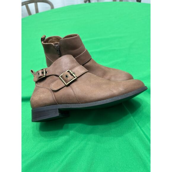Vionic Women’s Logan Brown Double Buckle Ankle Fall Boots Size 8 - Picture 6 of 16